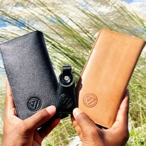 JUNTREX প্রিমিয়াম ১০০% খাঁটি গরুর চামড়ার লং ওয়ালেট